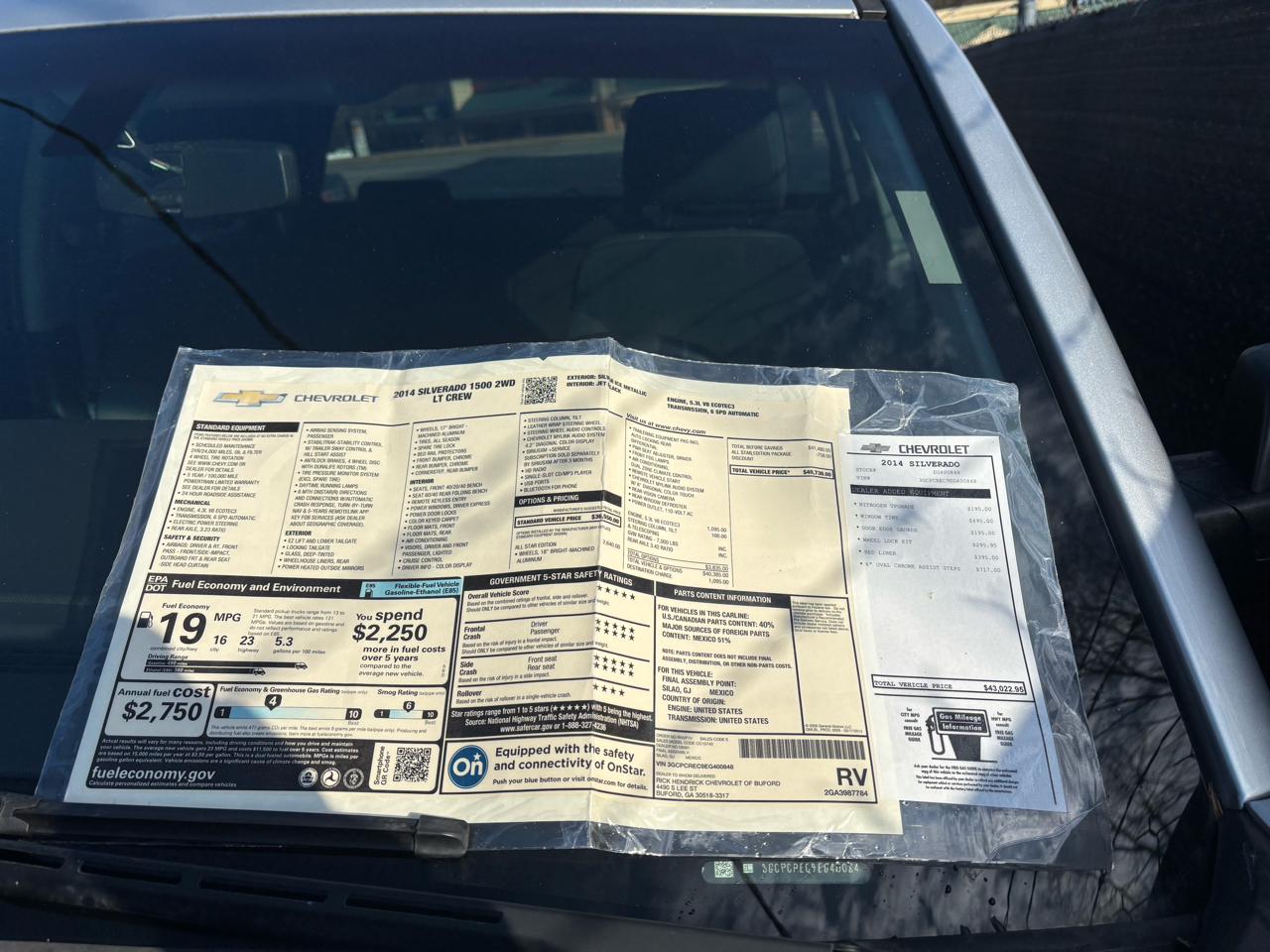 Chevrolet Silverado 1500 2LT Crew Cab Long Box 2WD 2014