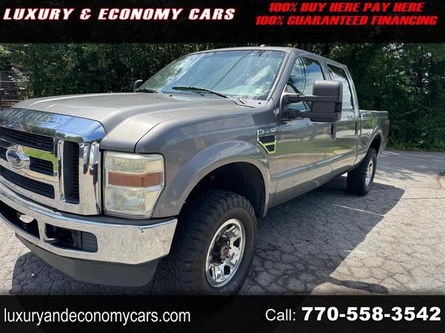 Gray 2009 Ford F-250 Super Duty Pickup Truck Four-Wheel Drive Automatic