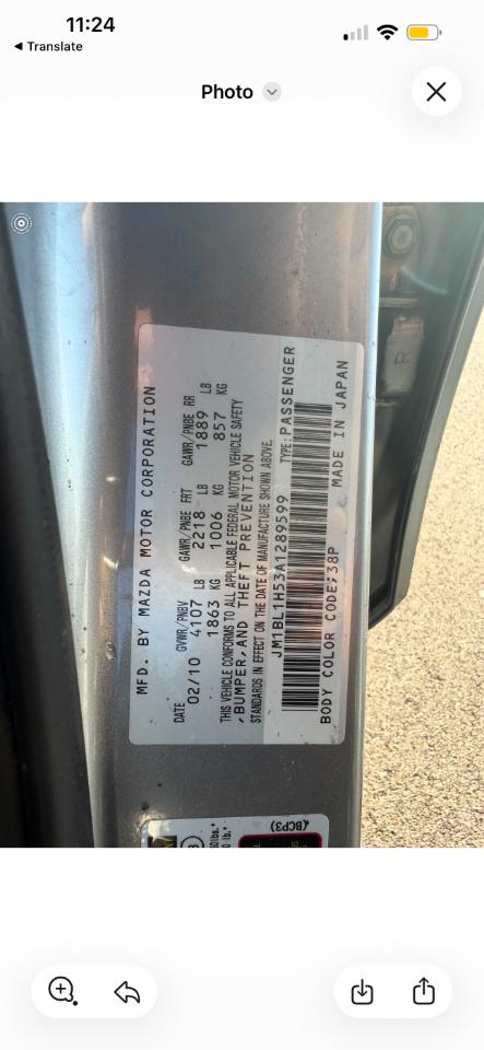 Mazda MAZDA3 5dr HB Auto s Sport 2010