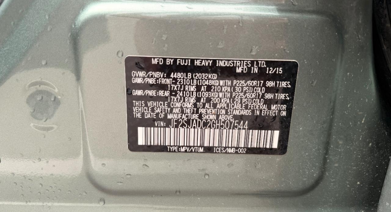 Subaru Forester 4dr CVT 2.5i Premium PZEV 2016