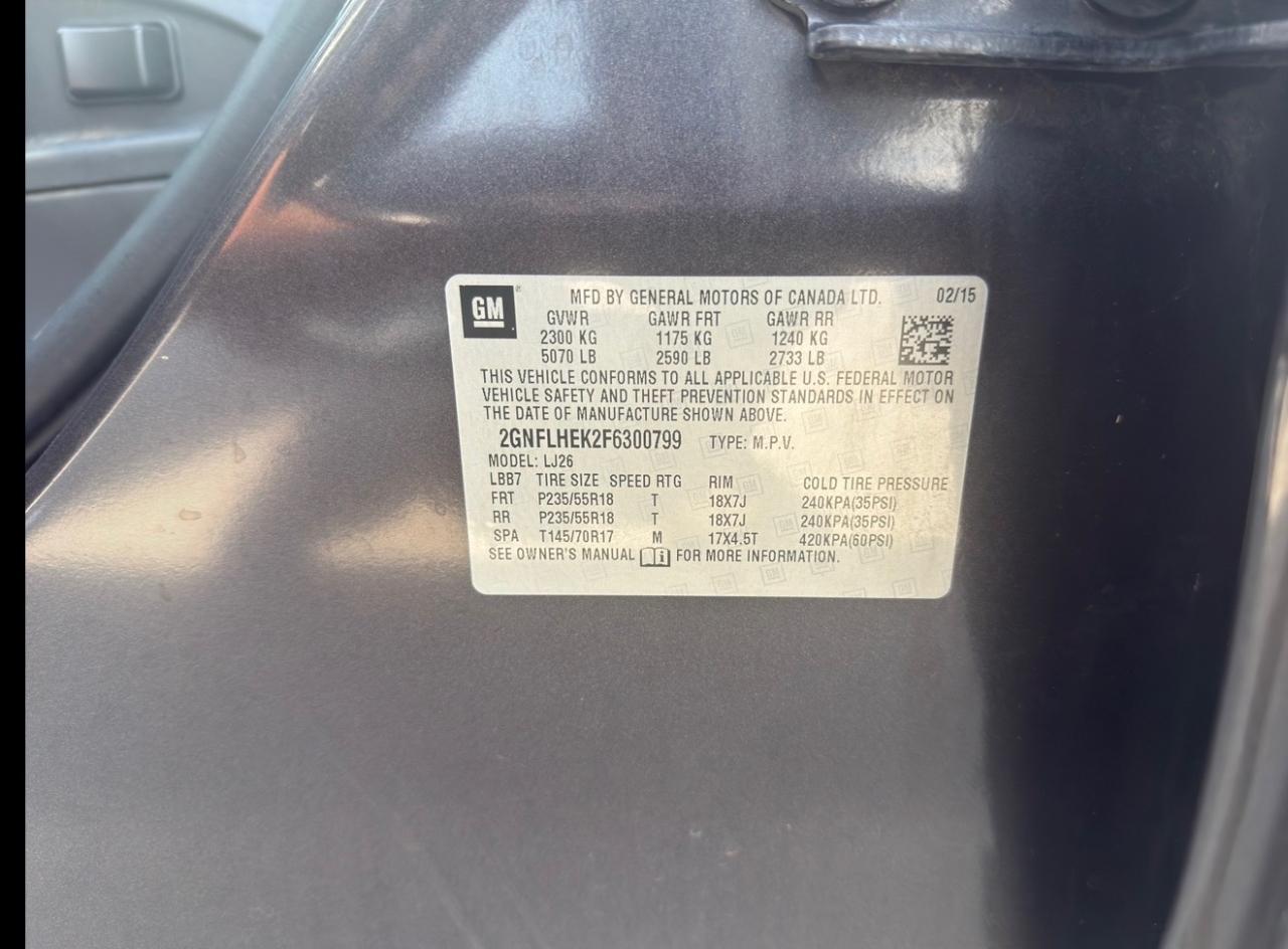 Chevrolet Equinox AWD 4dr LTZ 2015