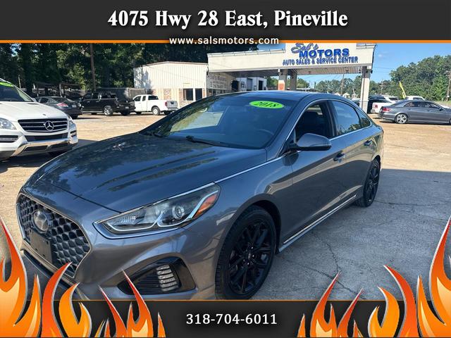 Gray 2018 Hyundai Sonata 2.0T Sport FWD Sedan Front-Wheel Drive Automatic
