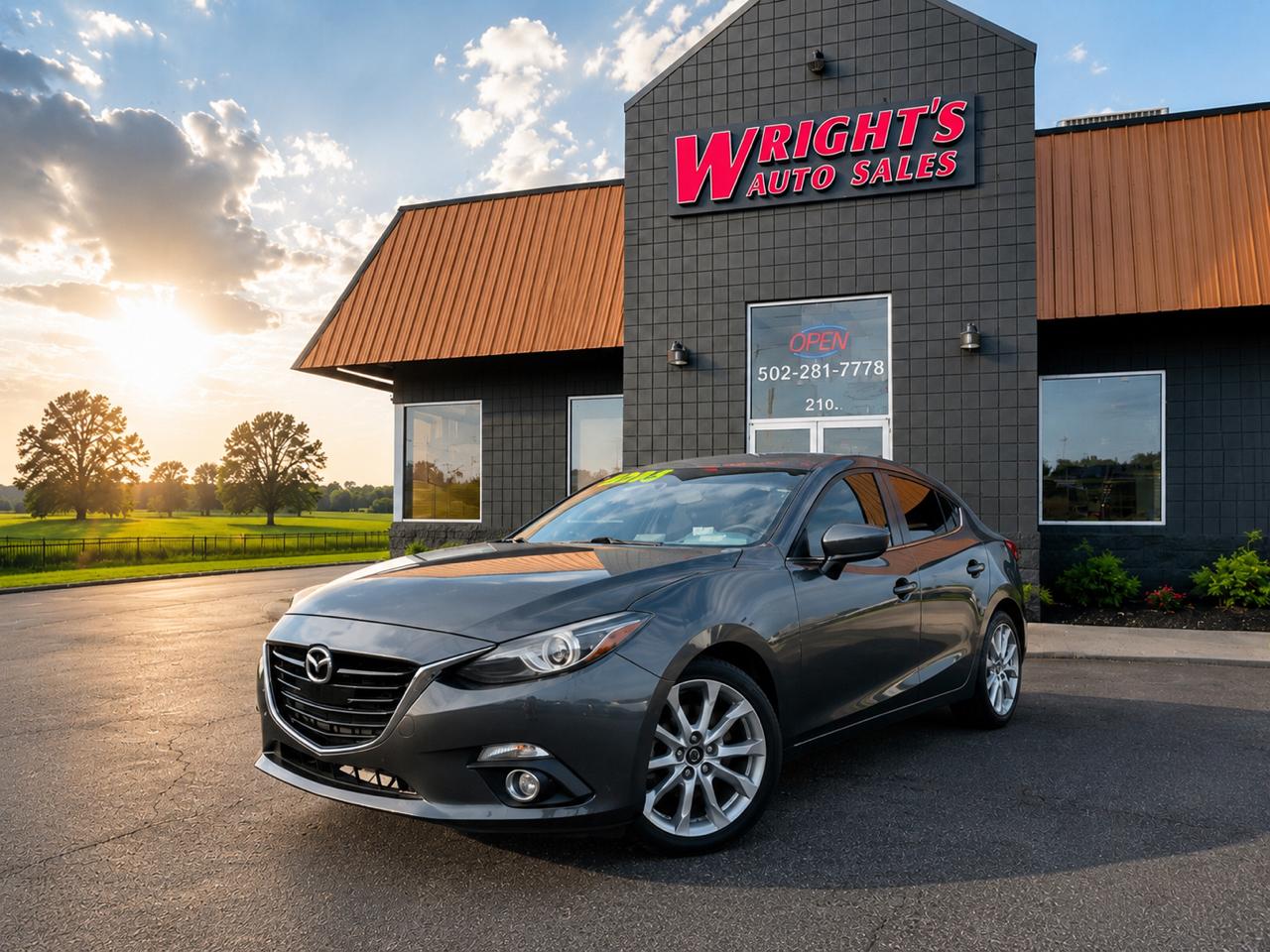 Gray 2014 Mazda MAZDA3 Sedan  Automatic