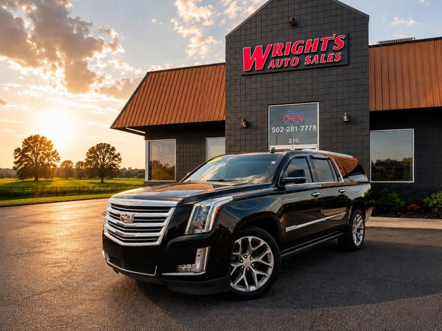 Black 2017 Cadillac Escalade ESV SUV / Crossover Four-Wheel Drive Automatic