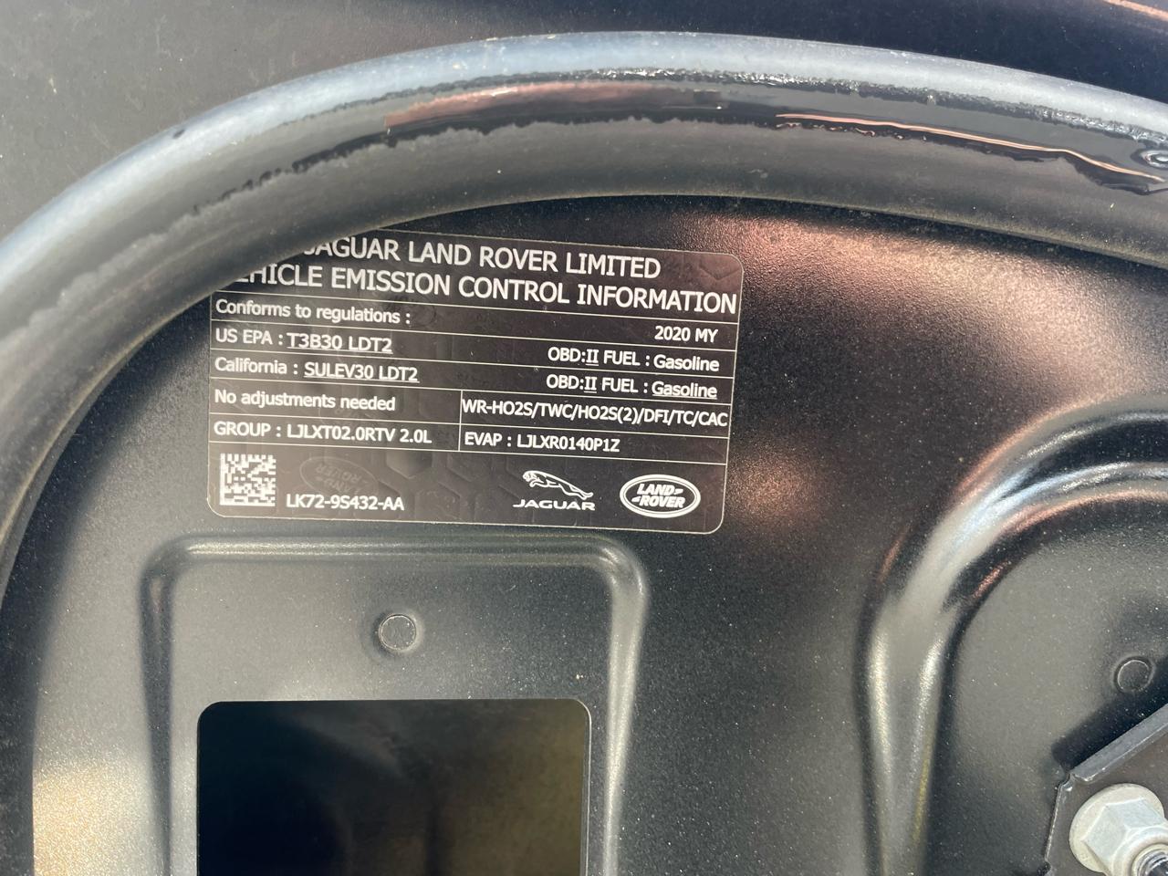 Land Rover Range Rover Evoque P250 SE 2020