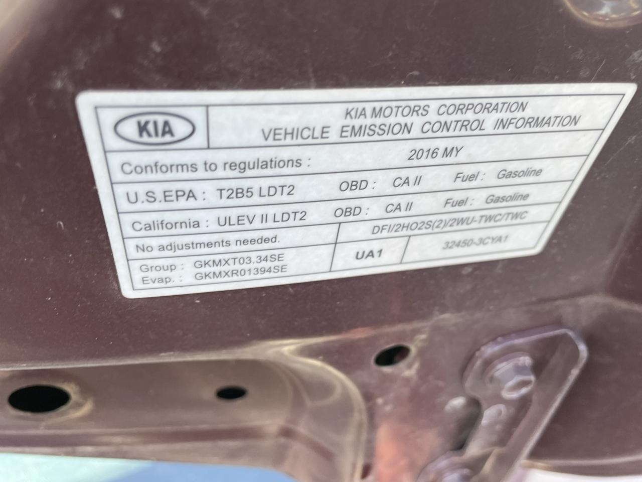 Kia Sedona 4dr Wgn LX 2016