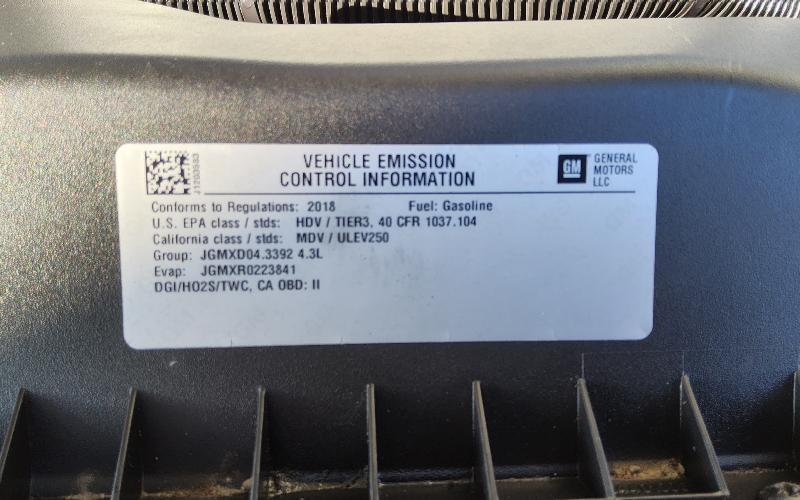 Chevrolet Express 2500 Cargo 2018