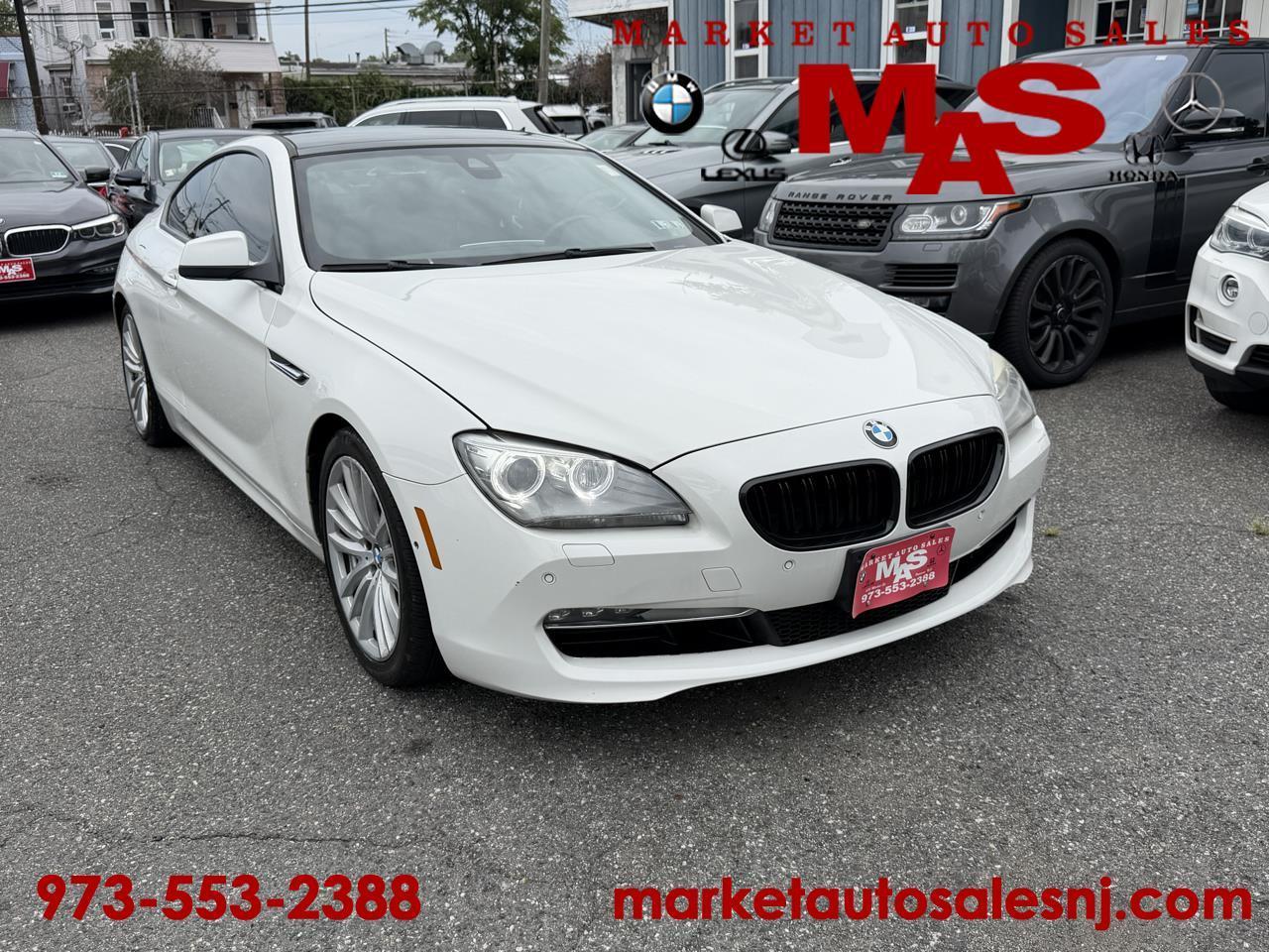 White 2014 BMW 6 Series Coupe All-Wheel Drive Automatic