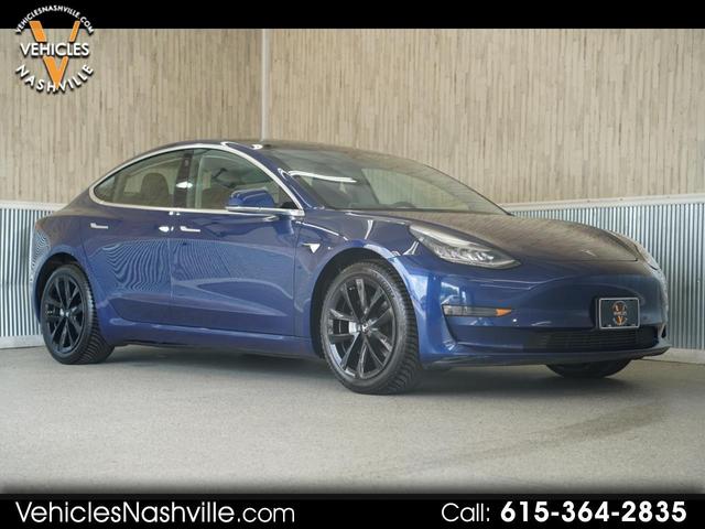 Blue 2019 Tesla Model 3 Sedan All-Wheel Drive Continuously Variable Transmission