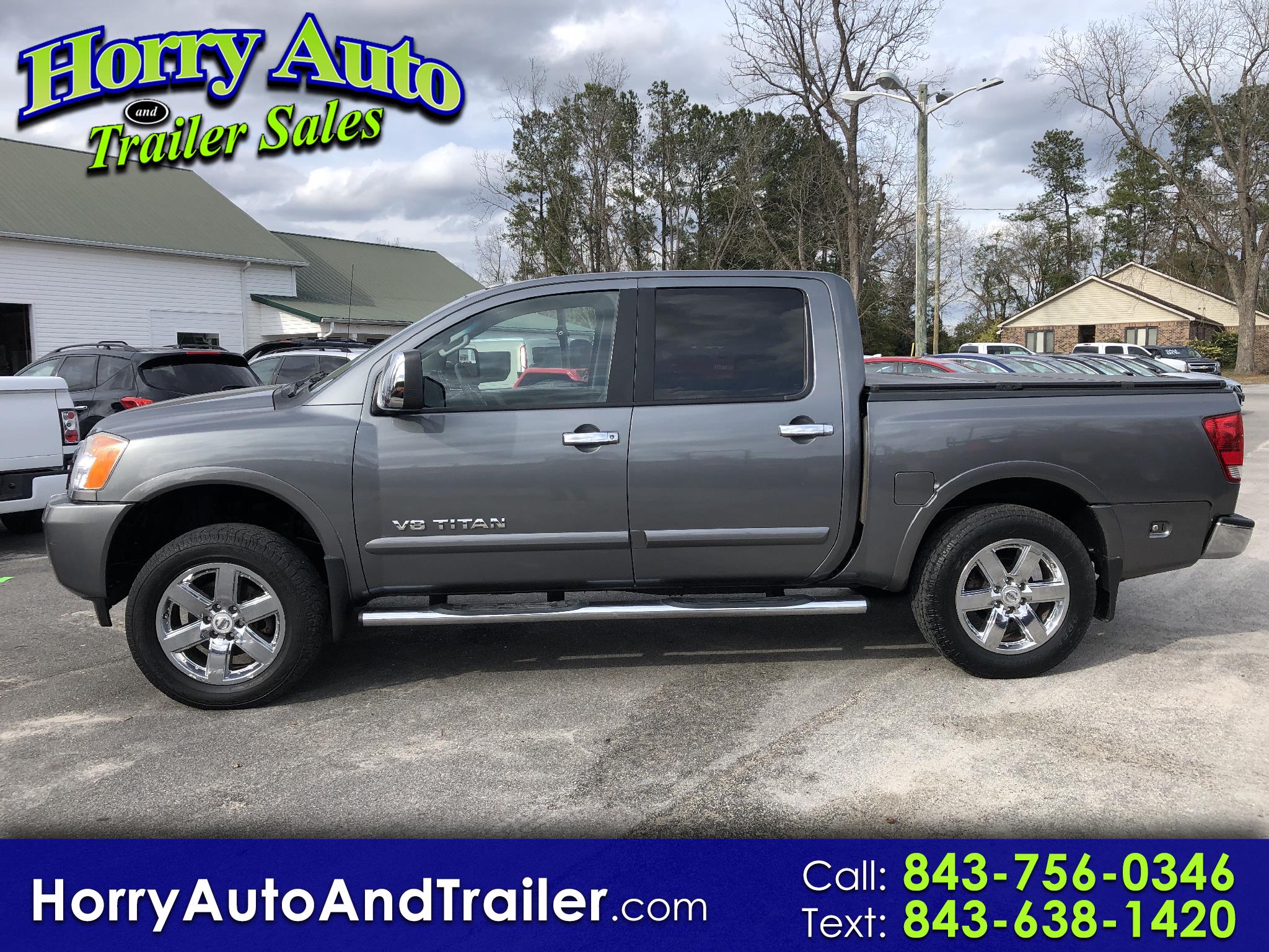 Used 2013 Nissan Titan 4WD Crew Cab SWB SL for Sale in Loris SC 29569