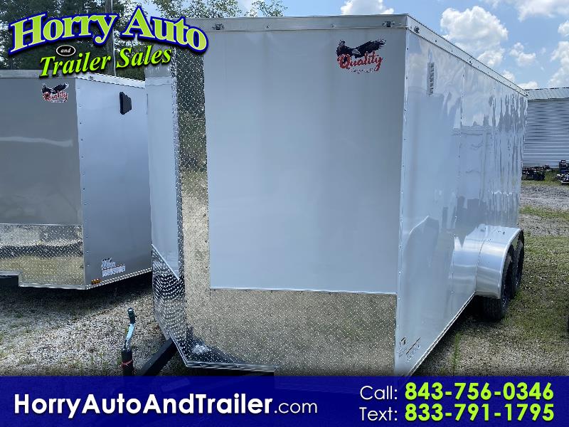 New 2023 Quality Cargo 7x16TA Enclosed vnose ramp door for Sale in