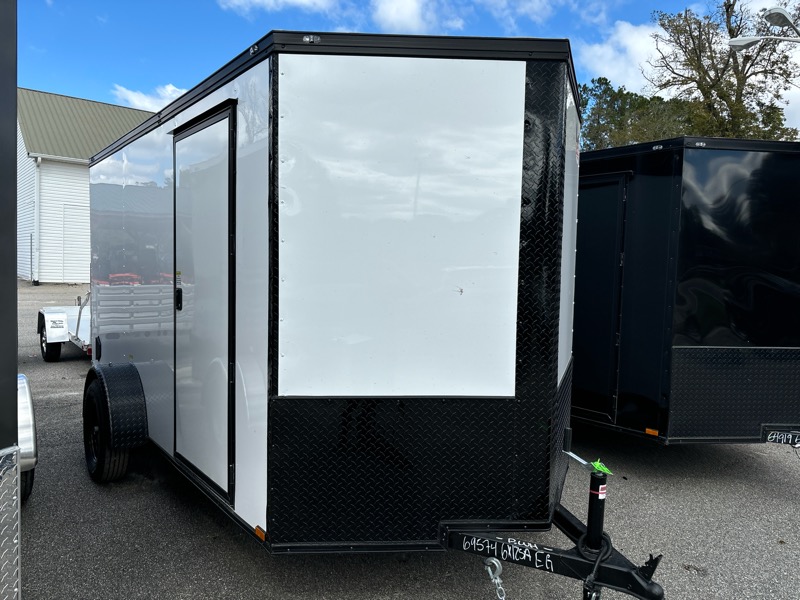 2026 Quality Cargo 6x12SA Enclosed v nose ramp poly BOP