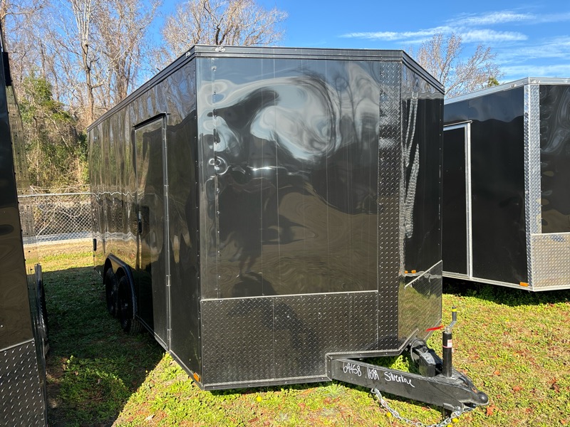 2026 Quality Cargo 8.5x16TA Enclosed v nose ramp 7k gvwr BOP