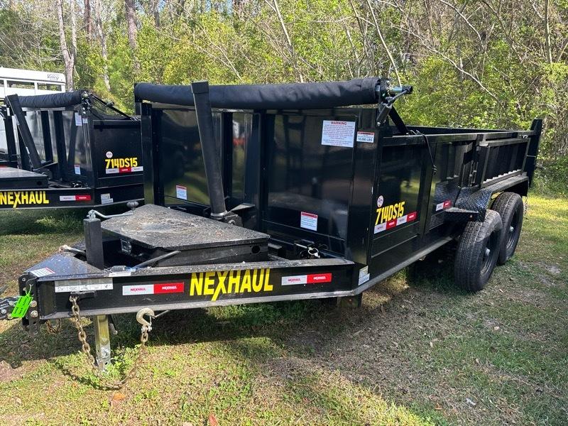 2026 Nex Haul Dump Trailer 7x14 telescopic lift / 15k gvwr