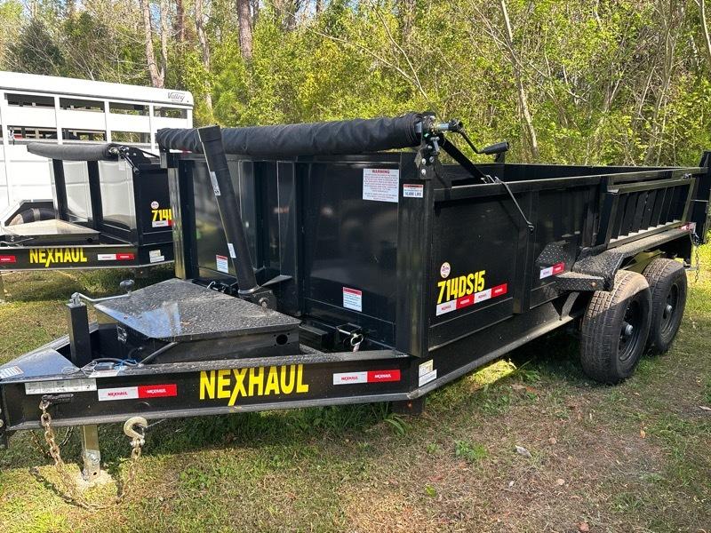 2026 Nex Haul Dump Trailer 7x14 telescopic lift / 15k gvwr