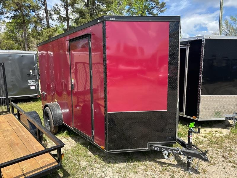 2026 Quality Cargo 6x12SA Enclosed 3k gvwr v nose ramp door  BOP