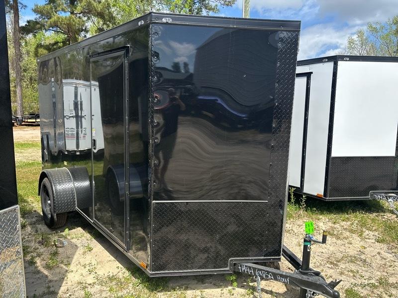 2026 Quality Cargo 6x12SA Enclosed 3k gvwr v nose ramp door BOP