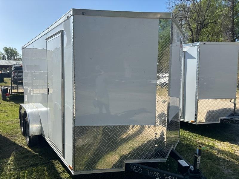 2026 Quality Cargo 7x14TA Enclosed 7k gvwr v nose ramp door