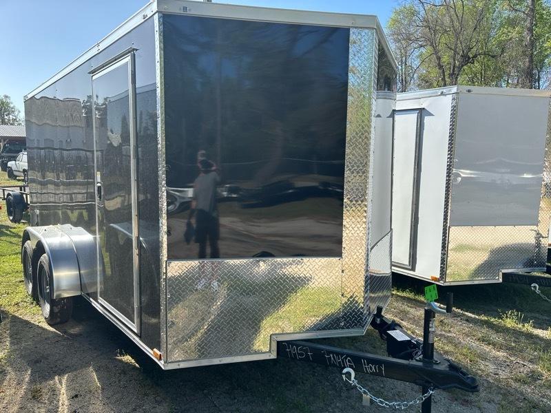 2026 Quality Cargo 7x14TA Enclosed 7k gvwr v nose ramp door