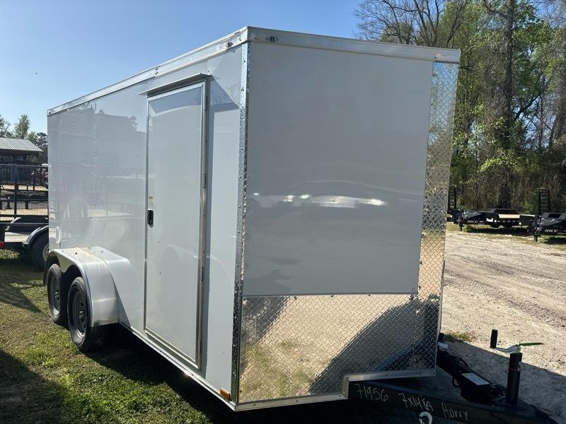 2026 Quality Cargo 7x14TA Enclosed 7k gvwr v nose ramp door