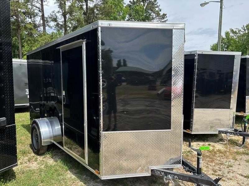 2026 Quality Cargo 6x12SA Enclosed v nose ramp door