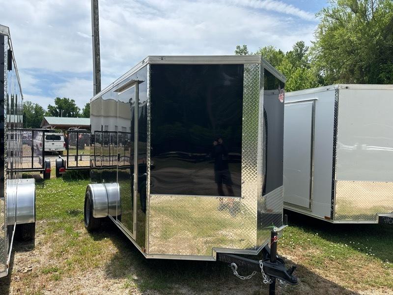 2026 Quality Cargo 6x12SA Enclosed v nose ramp door 3k gvwr