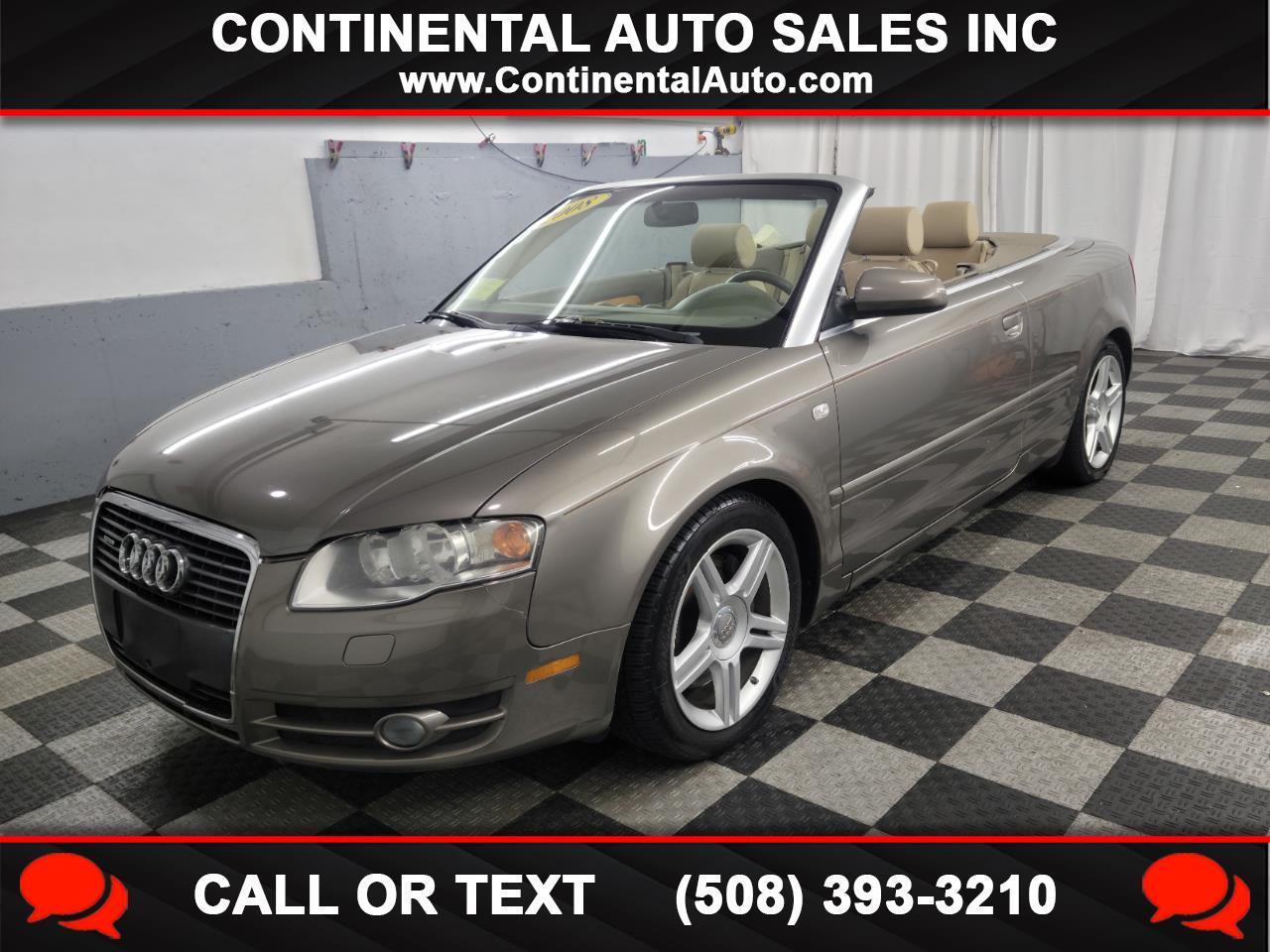 2008 Audi A4 2dr Cabriolet Auto 2.0T quattro