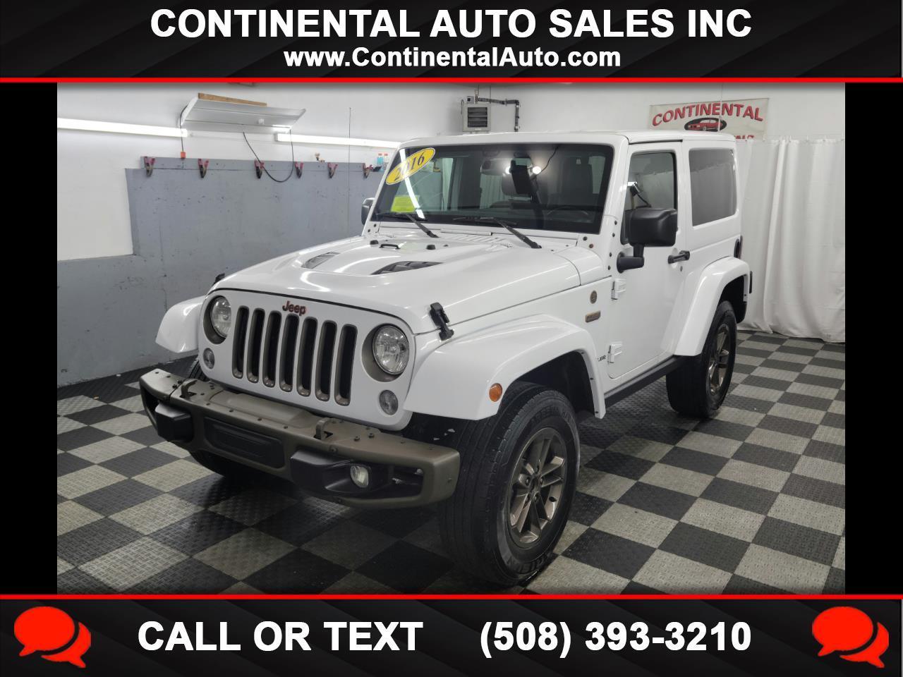 2016 Jeep Wrangler 4WD 2dr 75th Anniversary