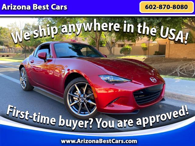 Red 2021 Mazda MX-5 Miata RF Grand Touring RWD Convertible Rear-Wheel Drive Automatic