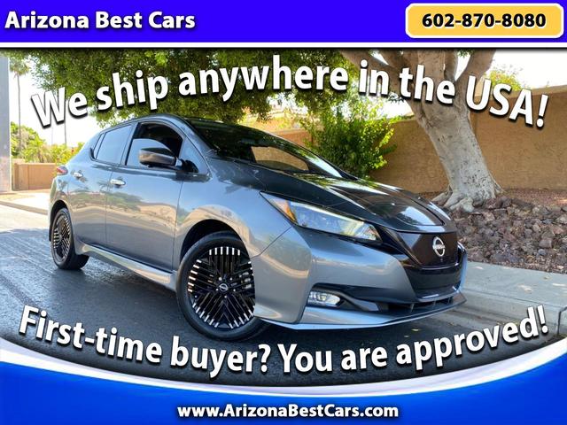 Gray 2025 Nissan LEAF SV Plus FWD Hatchback Front-Wheel Drive Automatic