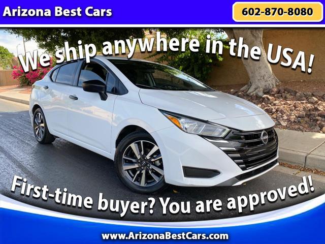 White 2024 Nissan Versa SV FWD Sedan Front-Wheel Drive Automatic