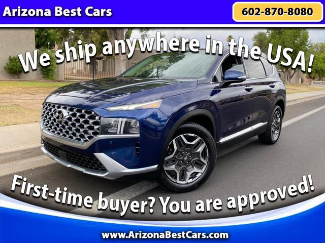 Blue 2021 Hyundai Santa Fe Limited FWD SUV / Crossover Front-Wheel Drive Automatic