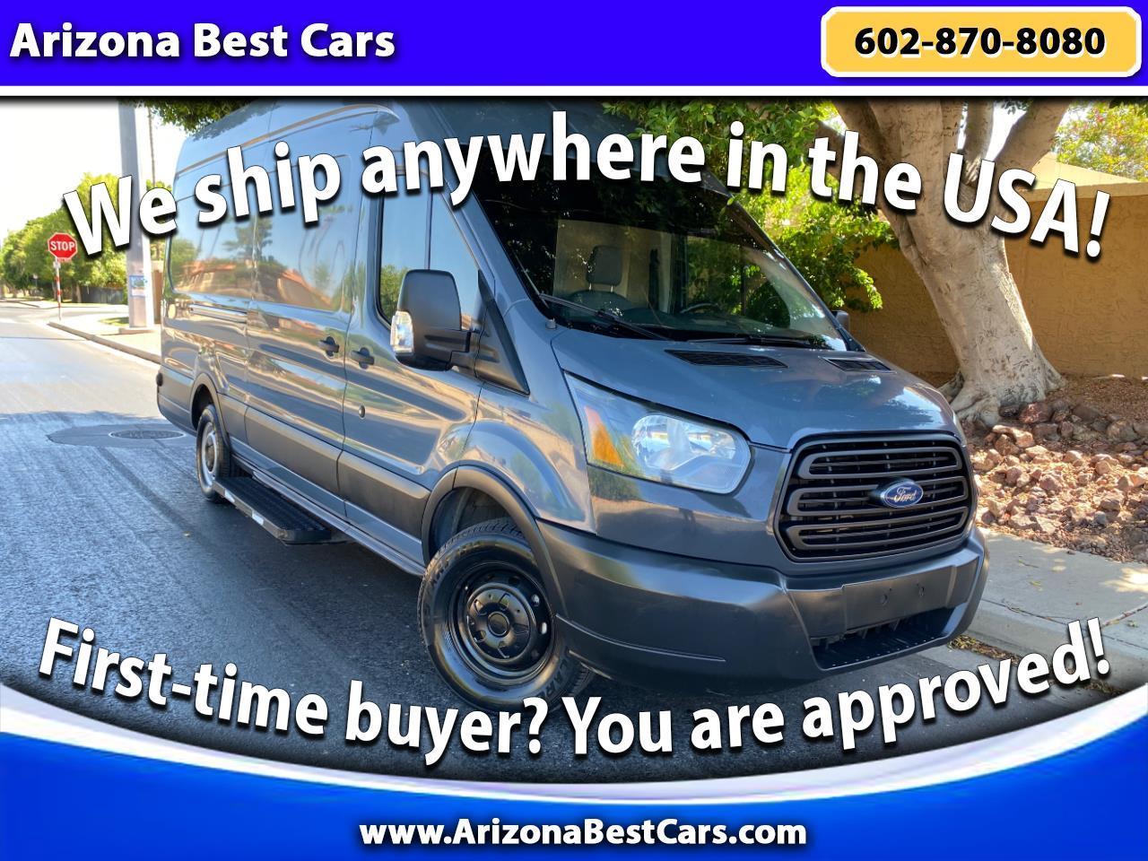 Blue 2019 Ford Transit Cargo Van Rear-Wheel Drive Automatic