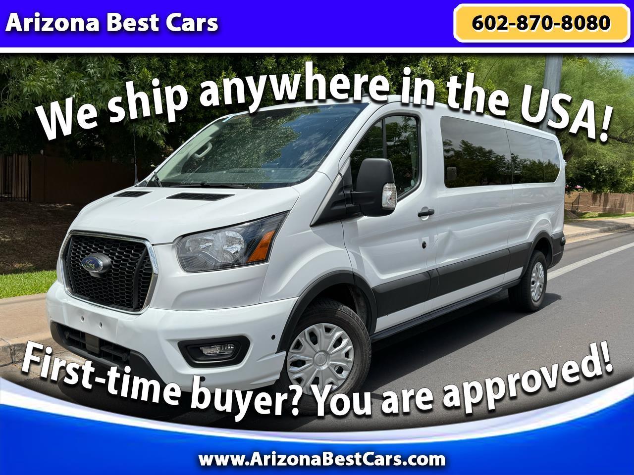 White 2024 Ford Transit Passenger Van Rear-Wheel Drive Automatic