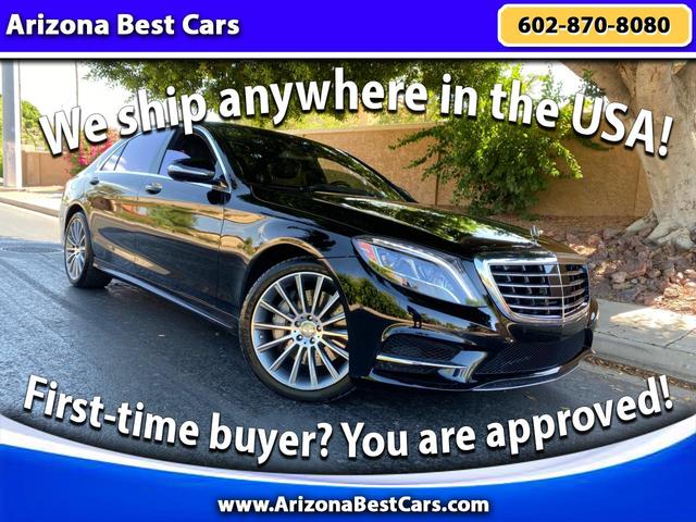 Black 2016 Mercedes-Benz S-Class Sedan Rear-Wheel Drive Automatic