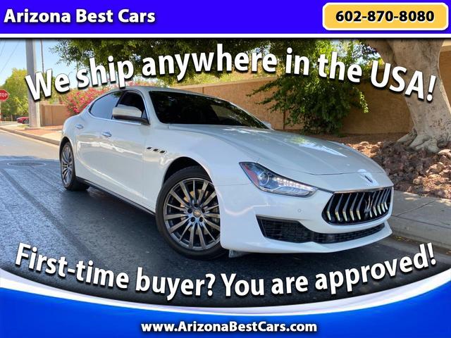 White 2019 Maserati Ghibli Sedan Rear-Wheel Drive Automatic