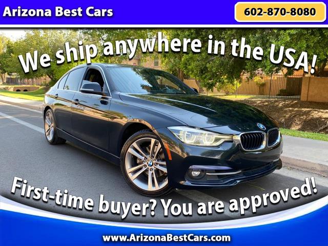 Black 2018 BMW 3 Series Sedan Rear-Wheel Drive Automatic