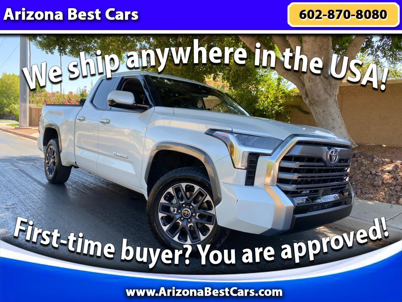 Pearl White 2022 Toyota Tundra Pickup Truck Four-Wheel Drive Automatic
