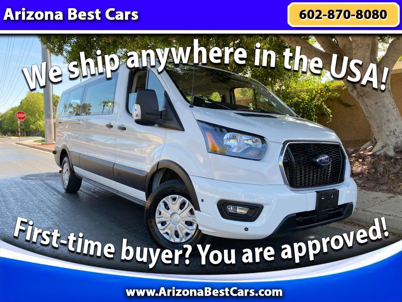 White 2024 Ford Transit Passenger Van Rear-Wheel Drive Automatic