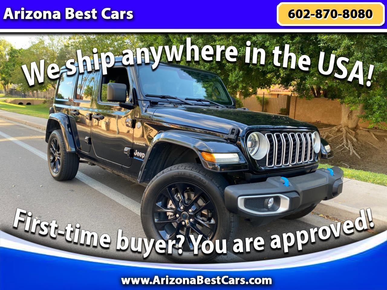 Black 2024 Jeep Wrangler 4xe SUV / Crossover Four-Wheel Drive Automatic