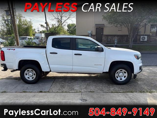 White 2020 Chevrolet Colorado Work Truck Crew Cab 4WD Pickup Truck Four-Wheel Drive Automatic