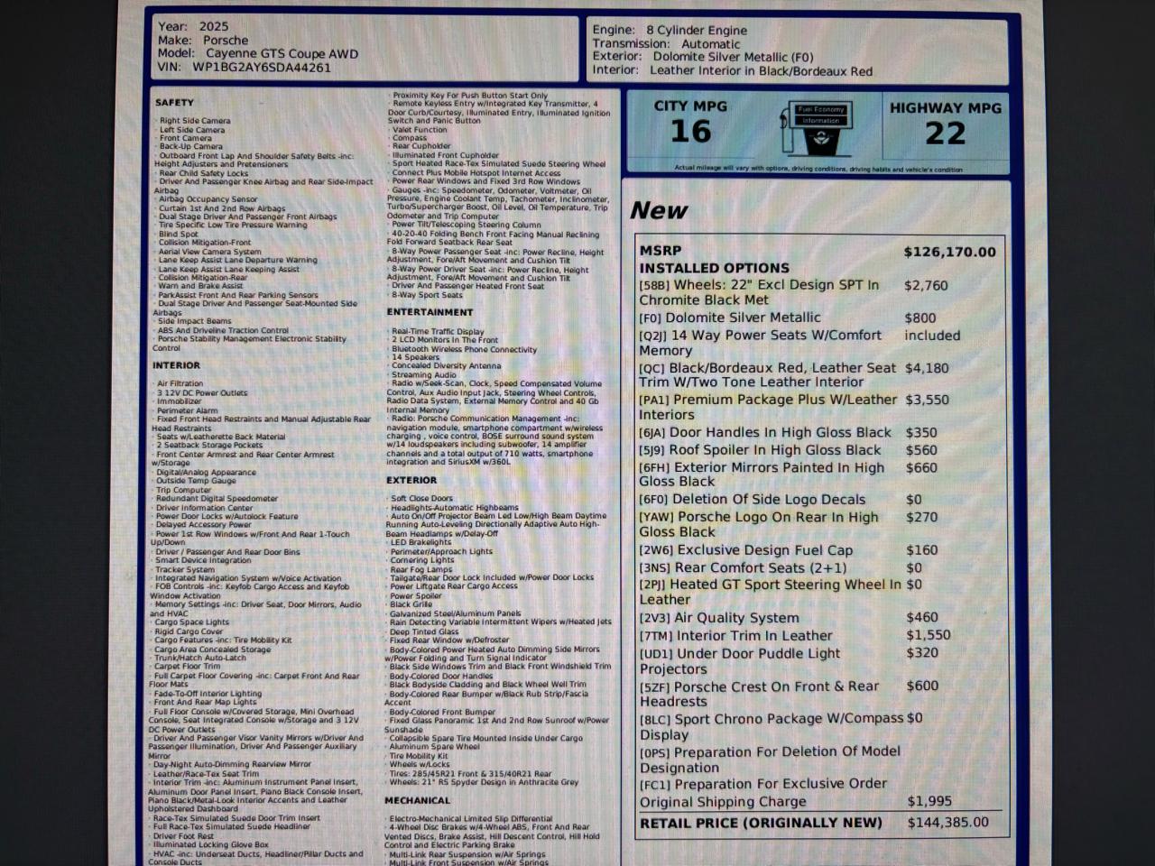 Porsche Cayenne GTS Coupe AWD 2025