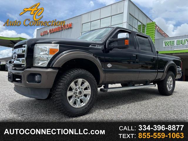 Black 2016 Ford F-250 Super Duty King Ranch Crew Cab 4WD Pickup Truck Four-Wheel Drive Automatic