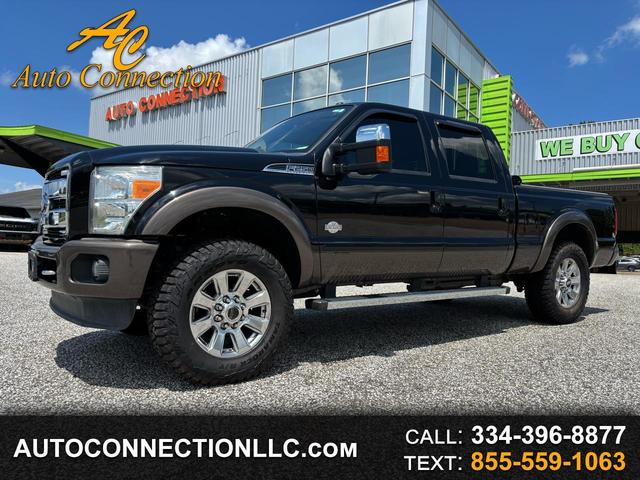 Black 2016 Ford F-250 Super Duty King Ranch Crew Cab 4WD Pickup Truck Four-Wheel Drive Automatic