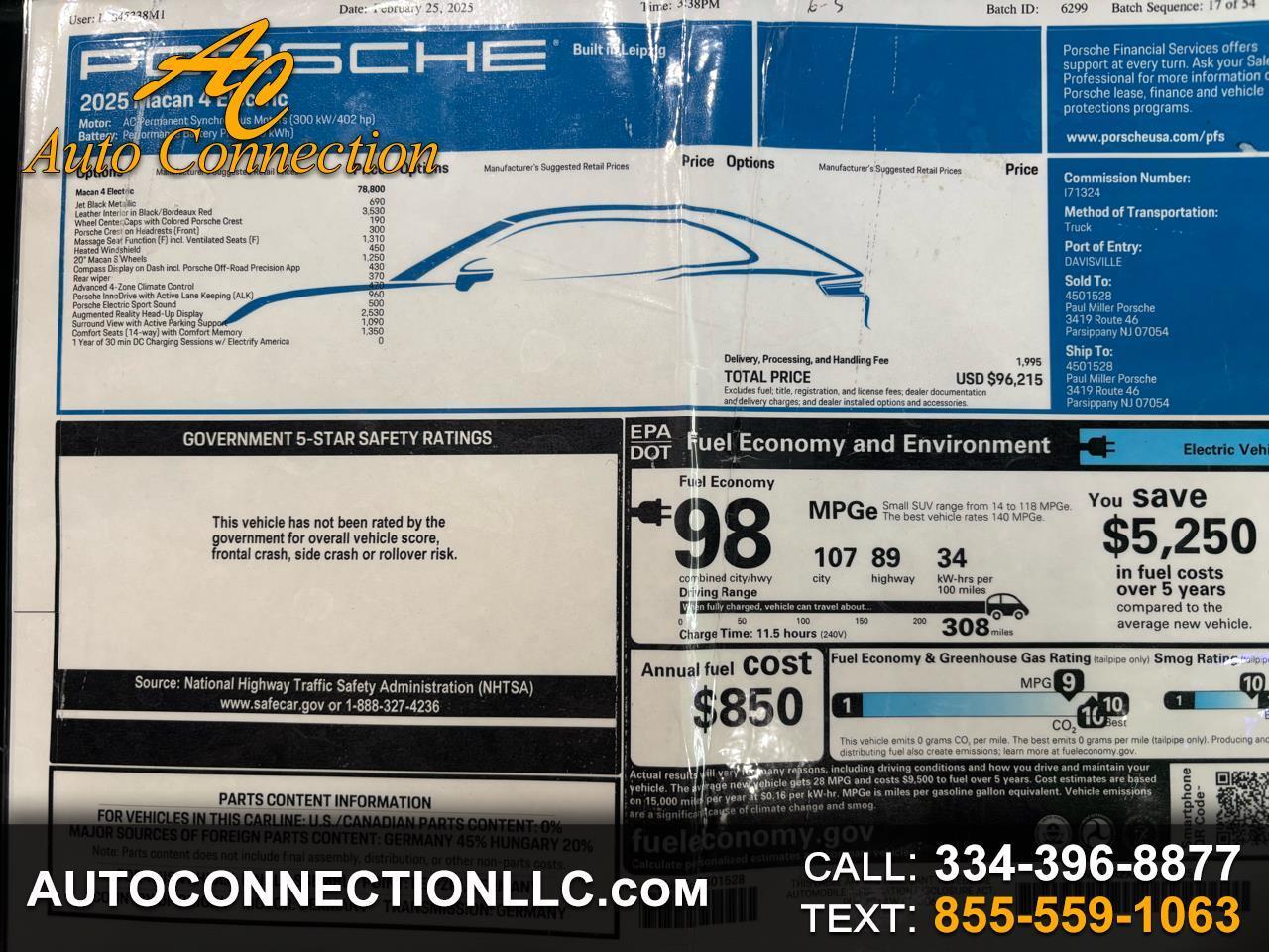 Porsche Macan Electric 4 AWD 2025