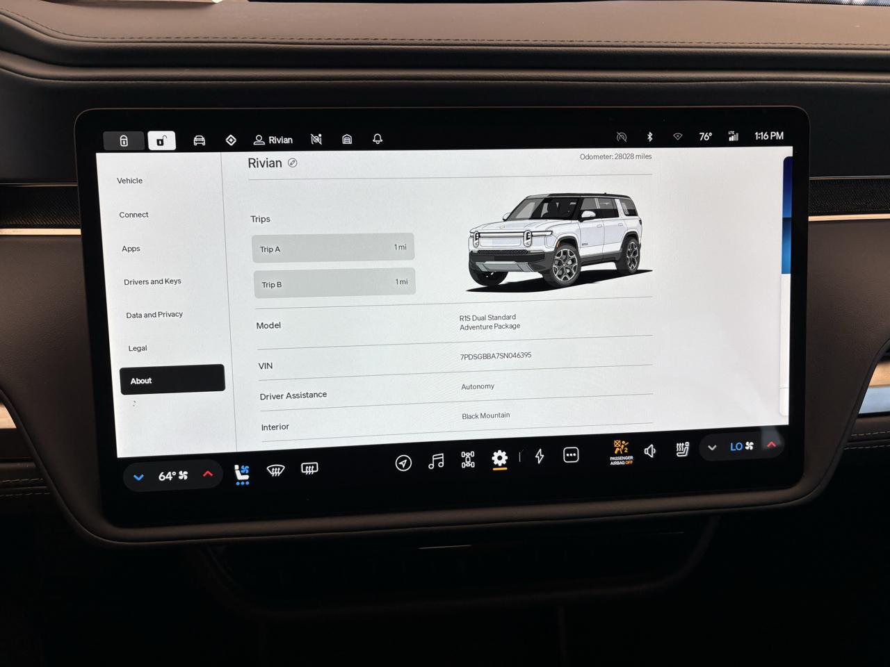 Rivian R1S Adventure Dual-Motor Standard Pack 2025