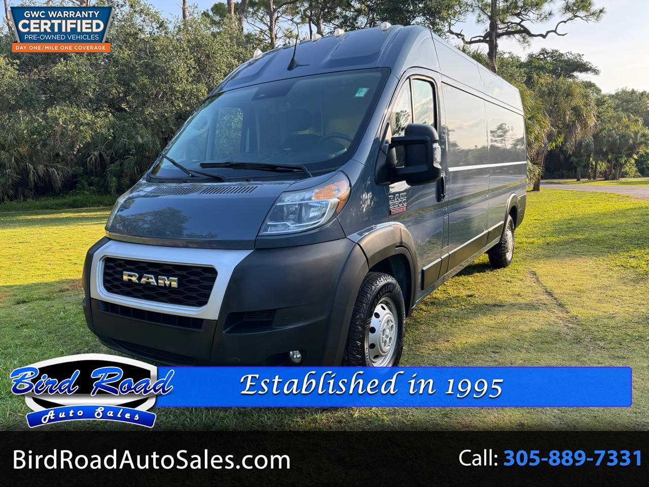2022 RAM ProMaster Cargo Van 3500 High Roof 159" WB EXT