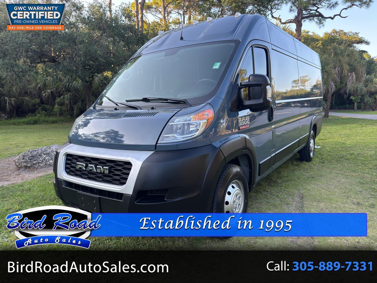 2020 RAM ProMaster Cargo Van 3500 High Roof 159" WB EXT