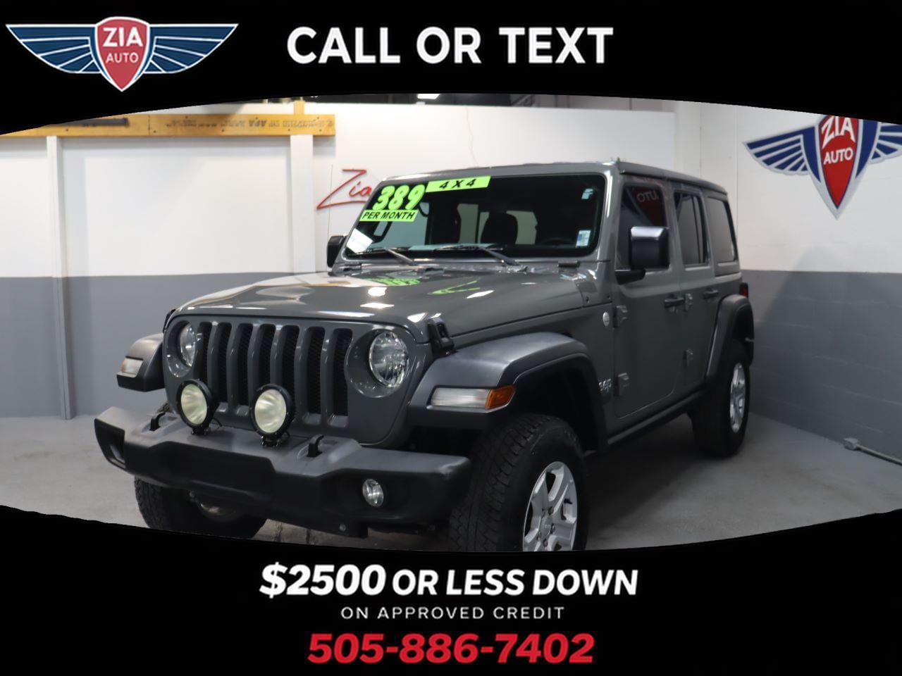 2018 Jeep Wrangler 4d SUV 4WD Sport S