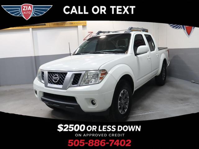 White 2016 Nissan Frontier PRO-4X Crew Cab 4WD Pickup Truck Four-Wheel Drive 5-Speed Automatic